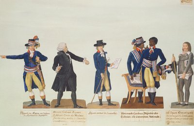 Deputies of the National Convention, Mirabeau and Deputy Granet by P. A. and J.B. Lesueur
